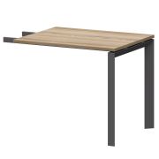 Бриф-приставка на металлокаркасе Аргентум-МП НТМПБ-П-709 Дуб сафари/Антрацит