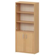 Шкаф комбинированный с прозрачным стеклом Арго А-310/А-стл310пр Ольха