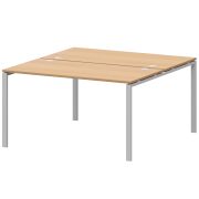 Бенч двойной на 2 рабочих места Арго-М АМБ-005 Ольха/Белый