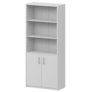 Шкаф комбинированный с прозрачным стеклом Арго А-310/А-стл310пр Белый