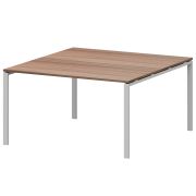 Стол переговорный на металлокаркасе Арго-М АМП-004.123 Темный шимо/Белый