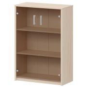 Стеллаж средний с тонированным стеклом Арго А-304/А-стл304тон Бук