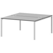 Бенч двойной на 2 рабочих места Арго-М АМБ-003 Серый/Белый