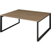 Бенч двойной на 2 рабочих места на металлокаркасе Аргентум-МП НТМП.О.Б2-200 Дуб сафари/Антрацит