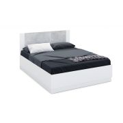 Кровать «Аврора» 160*200 (подъемный механизм), Белый/ателье светлый