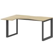 Стол эргономичный левый на металлокаркасе Аргентум-МП НТМП.О-040.ЛВ Баттл Рок/Антрацит