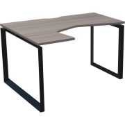 Стол эргономичный левый на металлокаркасе Аргентум-МП НТМП.О-040.ЛВ Лиственница/Антрацит