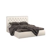 Кровать «Беатриче» с пуговицами 180*200 (подъемник) Pearl shell