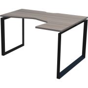 Стол эргономичный правый на металлокаркасе Аргентум-МП НТМП.О-060.ПР Лиственница/Антрацит