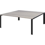 Стол переговорный на металлокаркасе Аргентум-МП НТМП.П-140.11 Лиственница/Антрацит