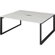 Бенч двойной на 2 рабочих места на металлокаркасе Аргентум-МП НТМП.О.Б2-200 Сосна винтер/Антрацит