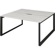 Бенч двойной на 2 рабочих места на металлокаркасе Аргентум-МП НТМП.О.Б2-120 Сосна винтер/Антрацит