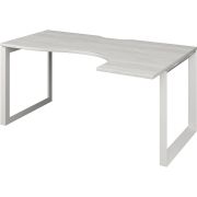 Стол эргономичный правый на металлокаркасе Аргентум-МП НТМП.О-040.ПР Сосна винтер/Белый