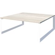 Стол переговорный на металлокаркасе Аргентум-МП НТМП.О-200.11 Сосна винтер/Белый