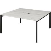 Бенч двойной на 2 рабочих места на металлокаркасе Аргентум-МП НТМП.П.Б2-160 Сосна винтер/Антрацит