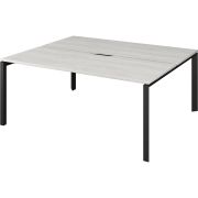 Бенч двойной на 2 рабочих места на металлокаркасе Аргентум-МП НТМП.П.Б2-180 Сосна винтер/Антрацит