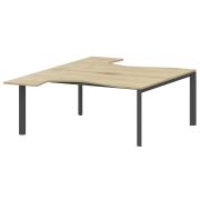 Бенч эргономичный на 2 рабочих места на металлокаркасе Аргентум-МП НТМП.П.Б2-060 Баттл Рок/Антрацит