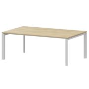Стол переговорный на металлокаркасе Аргентум-МП НТМП.П.200.11 Баттл Рок/Белый