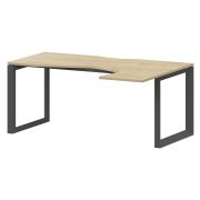 Стол эргономичный правый на металлокаркасе Аргентум-МП НТМП.О-060.ПР Баттл Рок/Антрацит