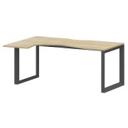 Стол эргономичный левый на металлокаркасе Аргентум-МП НТМП.О-060.ЛВ Баттл Рок/Антрацит