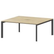 Бенч двойной на 2 рабочих места на металлокаркасе Аргентум-МП НТМП.П.Б2-160 Баттл Рок/Антрацит