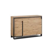 Комод «Тринити» 1 д. 3 ящ. Дуб Онтарио/Черный