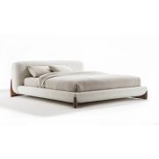 Кровать «Палермо White» с основанием Летто де Люкс, 180x200 см, декор из бука | Премиум-класс